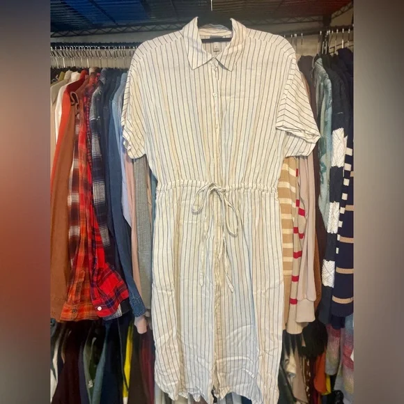 Target A New Day Linen Blend Shirt Dress | Tall Friendly | Brand New with Tags | - Picture 2 of 12